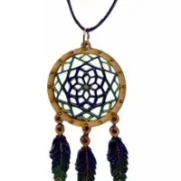 گردنبند و گوشواره چوبی گره ای