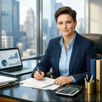 کار اداری در دفتر فروش