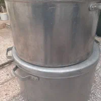 فروش دوتا دیگ بزرگ و یک شعله بزرگ