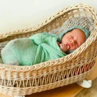 گهواره حصیری نوزاد