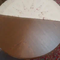 میز  نهارخوری چوبی گرد ۶ نفره با شیشه بدون صندلی|میز و صندلی غذاخوری|تهران, شهر زیبا|دیوار