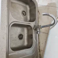 سینک توکار سالم با شیر اهرمی