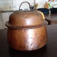 قابلمه و سینی مسی