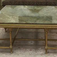 دو عدد میز وسط مبلی  چوب راش ورق طلا با سنگ طبیعی|مبلمان خانگی و میز عسلی|تهران, یوسف‌آباد|دیوار