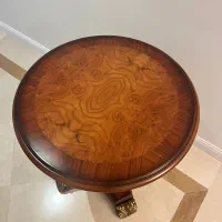 دو عدد(جفت) میز عسلی گرد چوبی طلاکاری ترکیه|مبلمان خانگی و میز عسلی|تهران, الهیه|دیوار