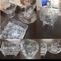 سوگا شوگا کریستال ژاپن ظرف یاقوتی رز یخی لاله