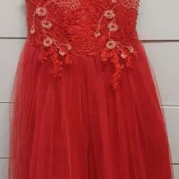 لباس عروس نو قرمز سایز ۴۲|لباس|دزفول, |دیوار