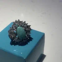 انگشتر نگین فیروزه نقره