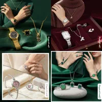 ست زنانه ساعت و گردنبند و انگشتر