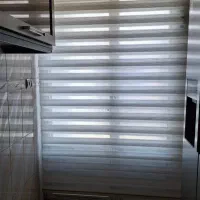 دو عدد پرده زبرا ویک عدد پرده توری جنس کتان