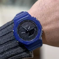 ساعت مردانه جیشاک مدل Ga2100 آبی موتور ژاپنG-Shock