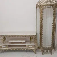 بوفه ومیز تلویزیون برنجی