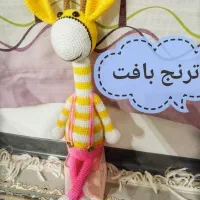 زرافه بافتنی طول ۵۲ سانت،ارسال رایگان برای شهر کرج|اسباب‌بازی بچه|کرج, کوی کارمندان شمالی|دیوار