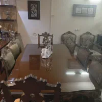 مبل سلطنتی میز غذا خوری هشت نفره|مبلمان خانگی و میز عسلی|شاهینشهر, عطار|دیوار