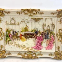 تابلو صحنه اشرافی برجسته