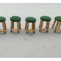 صندلی چوب صنوبر مناسب ناهارخوری اپن،کافه جزیره بار