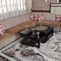 مبل ۹ نفره و میز عسلی ها|مبلمان خانگی و میز عسلی|صحنه, |دیوار