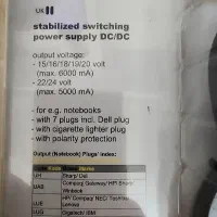 شارژر لپتاپ مخصوص خودرو و کمپر 120w