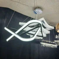 لوستر خطی با طرح های مختلف|لوستر و چراغ آویز|تبریز, |دیوار