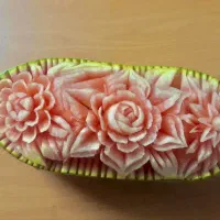 یلدایی عروس حکاکی هندوانه و میوه ارایی|خدمات پذیرایی، مراسم|کاشان, دشت چال|دیوار