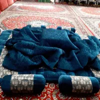 لحاف کرسی نرگسی 4 در 4 دست دوز با لوازمات مخصوص|رختخواب، بالش، پتو|تهران, شهرک ولیعصر جنوبی|دیوار