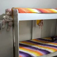 تختخواب دو طبقه ام دی آف سایز 2*90 بدون خوشخواب