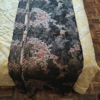 شال کنار پرده طرح دار ساده مخمل سلطنتی|پرده، رانر، رومیزی|تهران, کوهک|دیوار