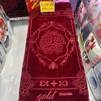 پتو نرمینه کارتنی گلبرجسته یک نفره