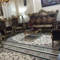 مبل سلطنتی پرمنبت شاهانه۹نفره همراه میز|مبلمان خانگی و میز عسلی|اصفهان, قهجاورستان|دیوار