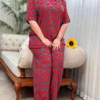 تولیدی ست زنانه نخی سوپر سایز