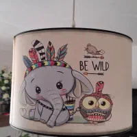 ست لوستر ، ساعت دیواری  آباژور اتاق خواب کودک|لوستر و چراغ آویز|اراک, |دیوار