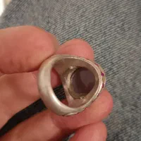 انگشتر عقیق یاسی یمن|جواهرات|اصفهان, برازنده|دیوار