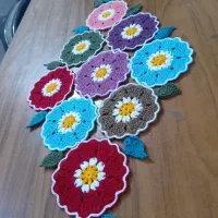 انواع رومیزی و رانر بافتنی