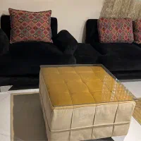 مبل راحتی استیل چهار نفره به همراه تکی و پاف