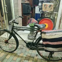 دوچرخه آینه شمعدان قدیمی آنتیک