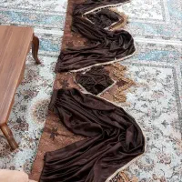یالان و شال پرده سلطنتی دورنگ نو نو|پرده، رانر، رومیزی|کرمانشاه, |دیوار