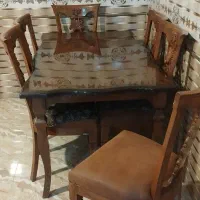 میز و صندلی غذاخوری ۶نفره|میز و صندلی غذاخوری|ثلاث باباجانی, |دیوار