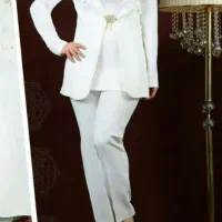 کت و شلوار عقد سفید