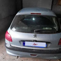 ۲۰۶ تمیز نقره آبی تیپ ۲ تمیز وسالم معاوضه۱۳۲ و۱۱۱|خودرو سواری و وانت|قوچان, |دیوار