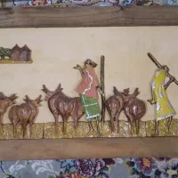 تابلو چوبی  آفریقایی