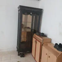 بوفه چوبی محکم ماکروفر ومیز تحریر