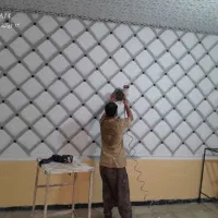 رنگ آمیزی ساختمان طرح کاغذ دیواری و سه بعدی