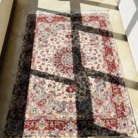 فرش دستبافت تبریز  چله و گل ابریشم