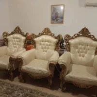 مبلمان سلطنتی ومیز و صندلی و بوفه آیینه|مبلمان خانگی و میز عسلی|تنکابن, |دیوار