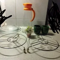 پارچ وزیر قابلمه ای درب پیرکس