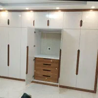 ساخت کمد دیواری .پی وی سی یک میل وبرش برای همکاران|جاکفشی، کمد، دراور|کرمانشاه, |دیوار