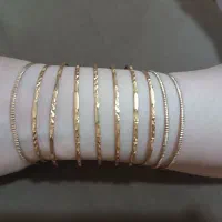 ۱۰ عدد النگوی طلای فنری