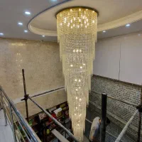 لوستر دوبلکس مدل مجلل ، لوستر بلند کریستالی|لوستر و چراغ آویز|تهران, فردوسی|دیوار