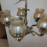 لوستر برنجی|لوستر و چراغ آویز|نسیم‌شهر, |دیوار