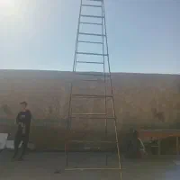 نردبان فلزی با ارتفاع ۴و نیم متر دو پایه|ابزارآلات|کرمان, |دیوار
